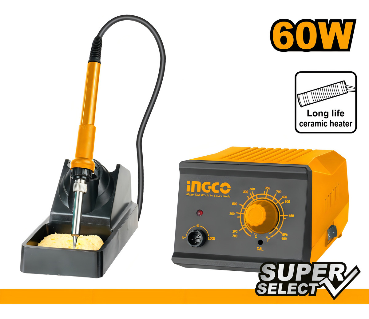 Estacion De Soldado Estaño 60w Ingco Si016911 - Imagen 2