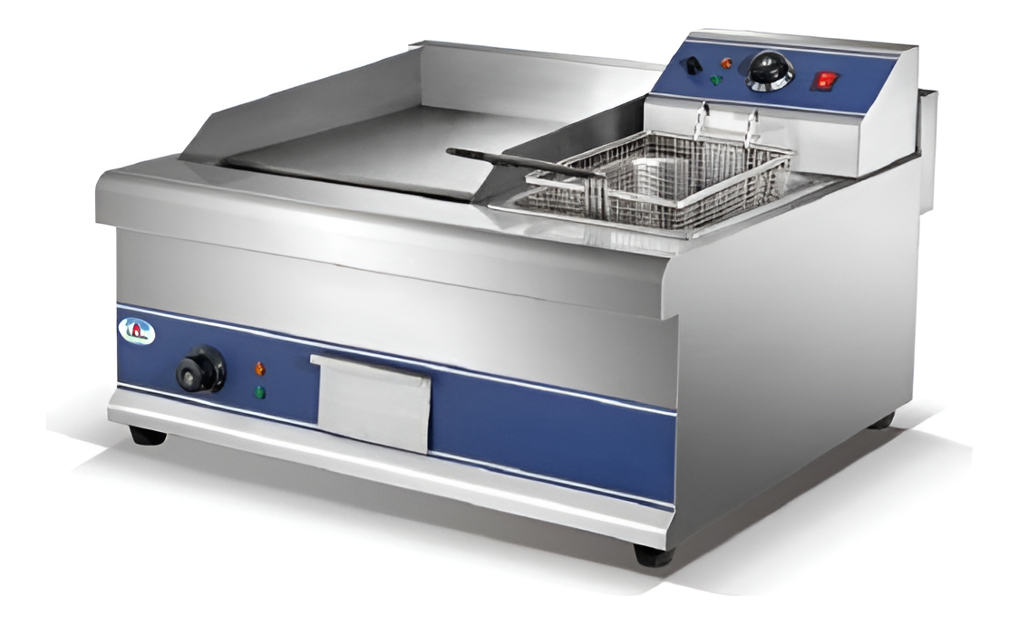 Plancha Eléctrica Con Fritador 76x63 Cm