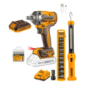 Super Combo A Bateria Llave De Impacto 400nm 20v + Linterna