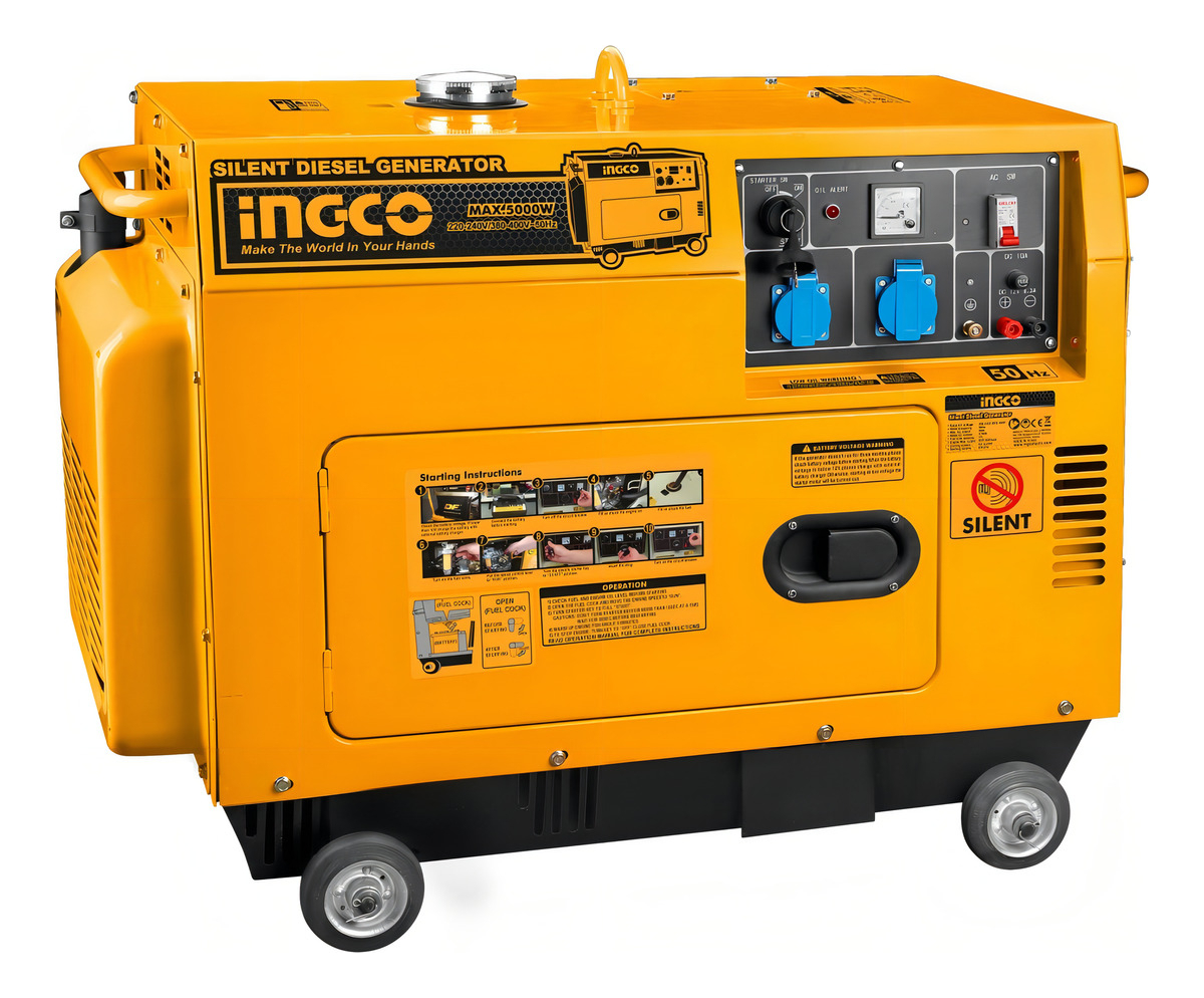 Generador Portátil Ingco Gse50001 Con Tecnología Avr
