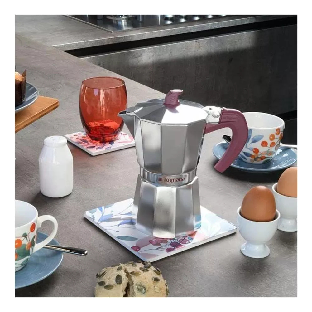 Cafetera Italiana 6 Tazas Extra Style Tognana V443056moru - Imagen 4