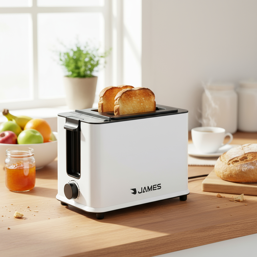 Tostadora James Blanca 800/950w Tj2p - Imagen 2