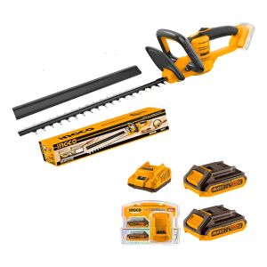 Corta Cerco Podador 20v + 2 Baterías + Carg P20s Ingco