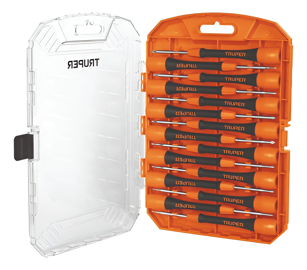 Juego De Desarmadores De Precisión Truper Joyero 15 Pzas