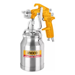 Pistola De Pintar Base Coat Tacho Abajo 1000cc Ingco Asg3102 Color Amarillo