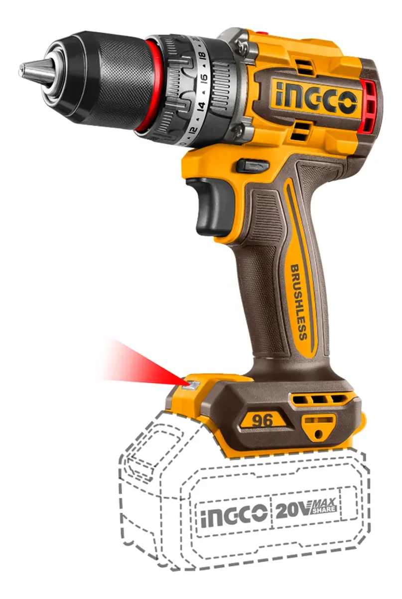 Kit Ingco 4 Herramientas A Baterias 20v Cosli241292 - Imagen 3