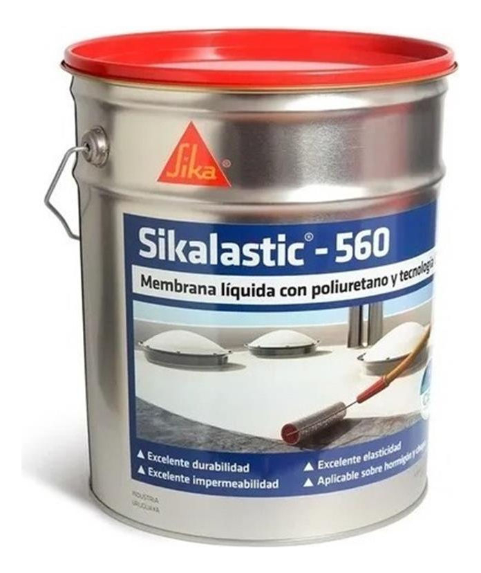 Membrana Líquida Sikalastic-560 20 Kg Ferretería Negro Mate