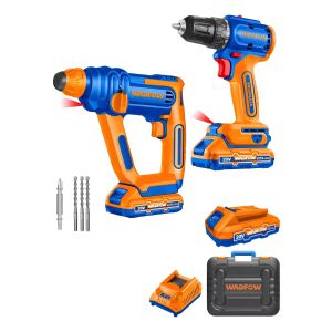 Combo Taladro A Bateria 10mm C/percutor Brushless 20v P20s +