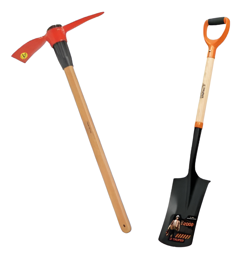 Kit Pala Corte Pocera Truper + Pico Punta Y Pala Kirkor