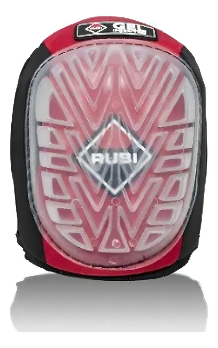 Rodilleras De Trabajo Rubi Profesional Gel Silicona Ergonomía Modelo 81998 Rojo/ Negro 0 - Imagen 2
