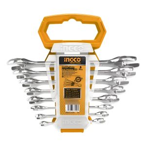 Juego 8 Llaves Doble Boca Ingco 6 A 22 Mm Hkspa2088