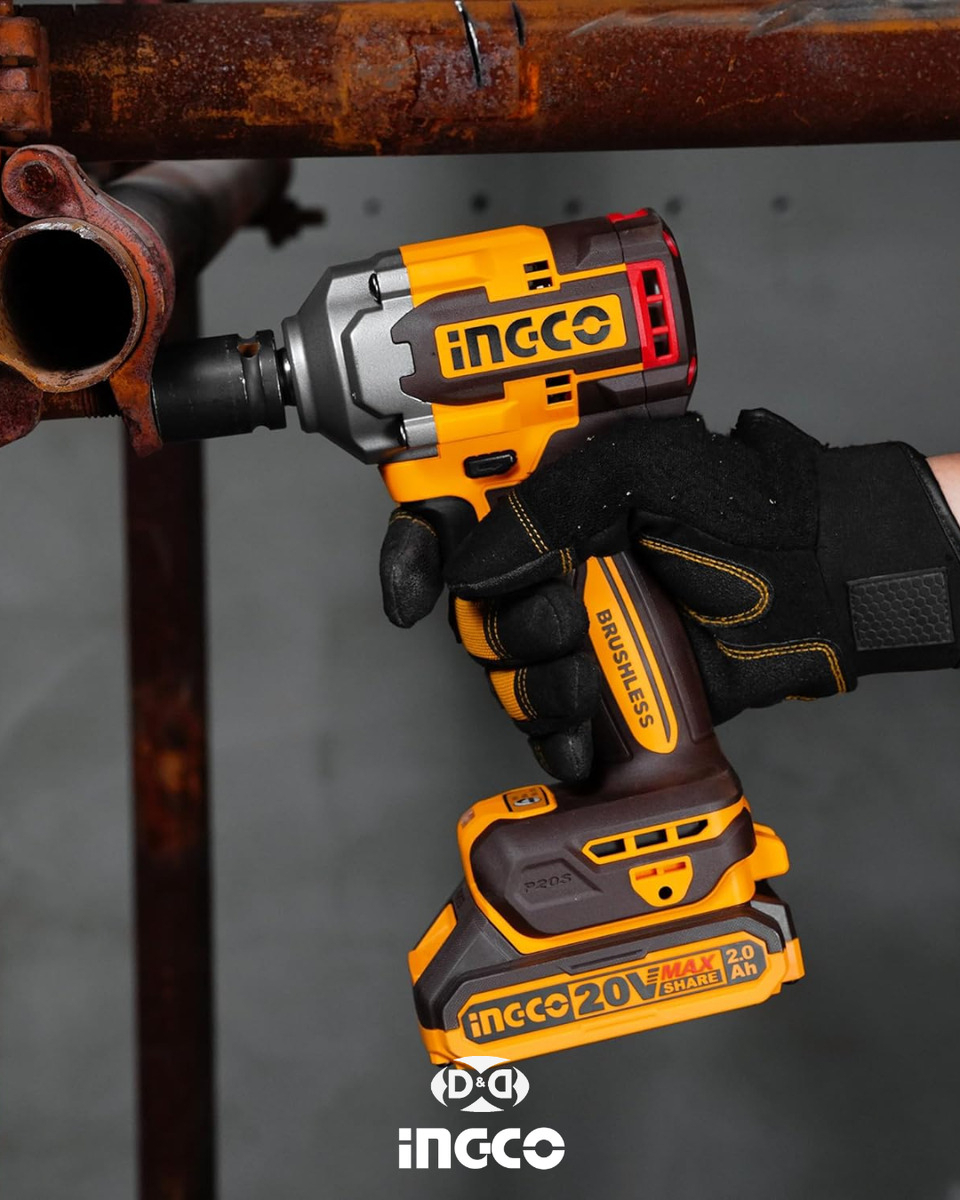 Llave De Impacto 850nm 20v P20s C 2bat+carg+valija Color Naranja Claro Frecuencia 50hz/60hz - Imagen 6