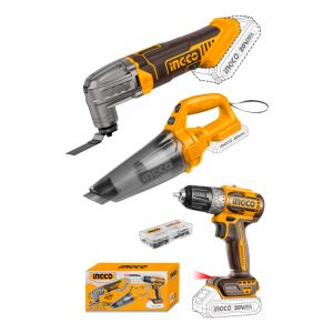 Combo Atornillador 10mm 52nm + Multifuncion + Aspiradora Color Amarillo Frecuencia 50-60