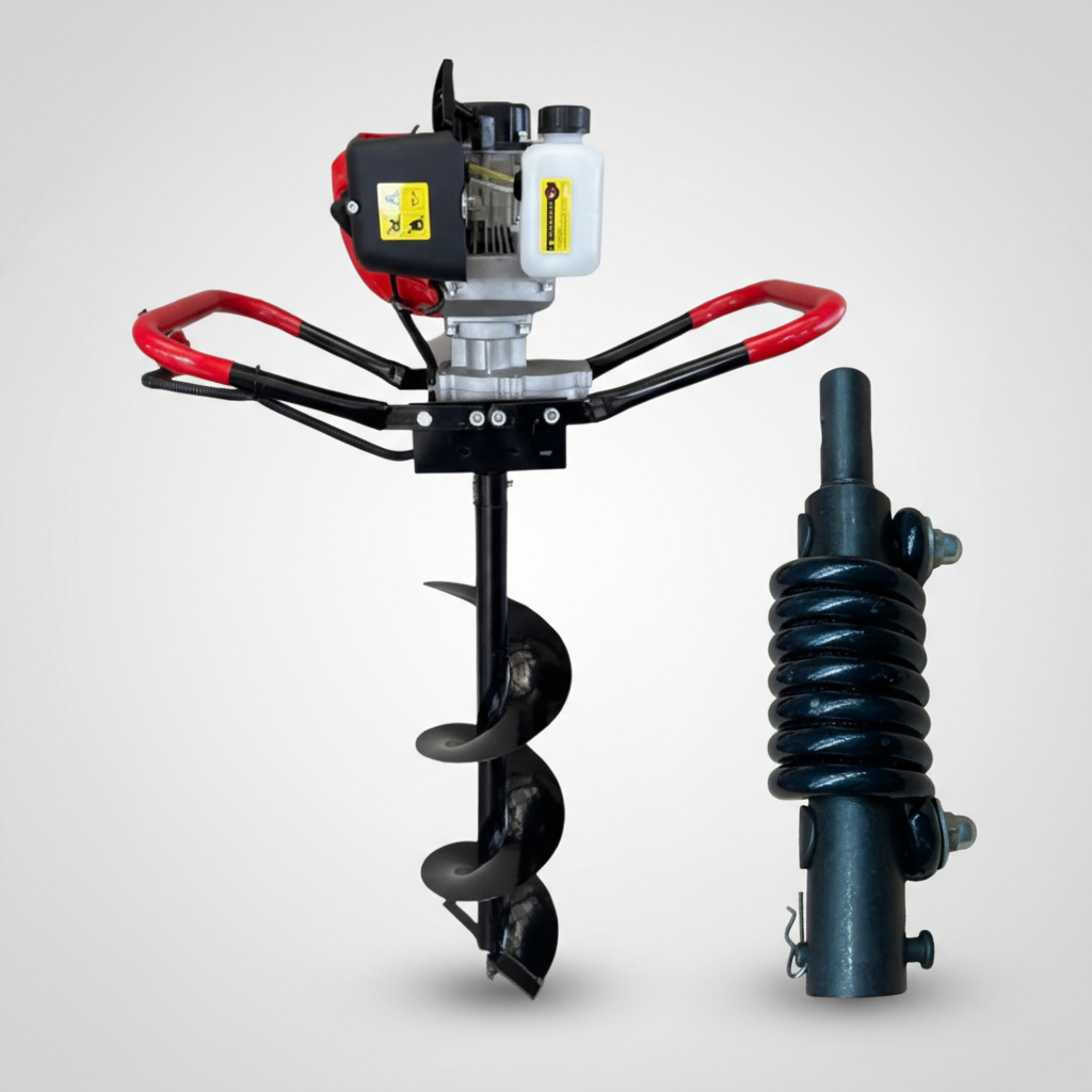 Pocera Manual Con Motor Gasolina Con Espiral - Imagen 3