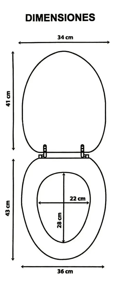 Tapa Inodoro, Water, Madera Herrajes De Metal - Imagen 2