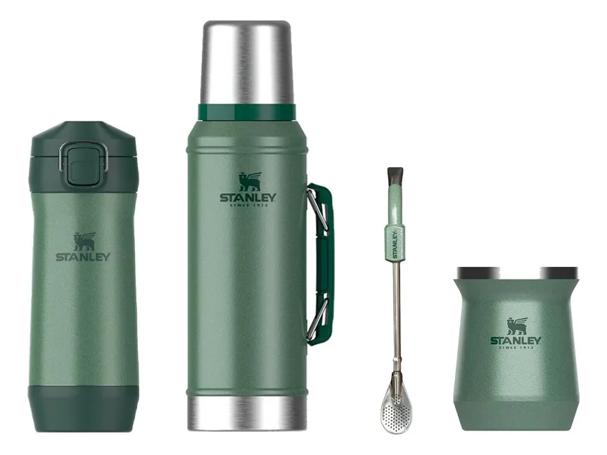 Kit Stanley Termo 950cc + Mate 236ml + Bombilla + Yerbera