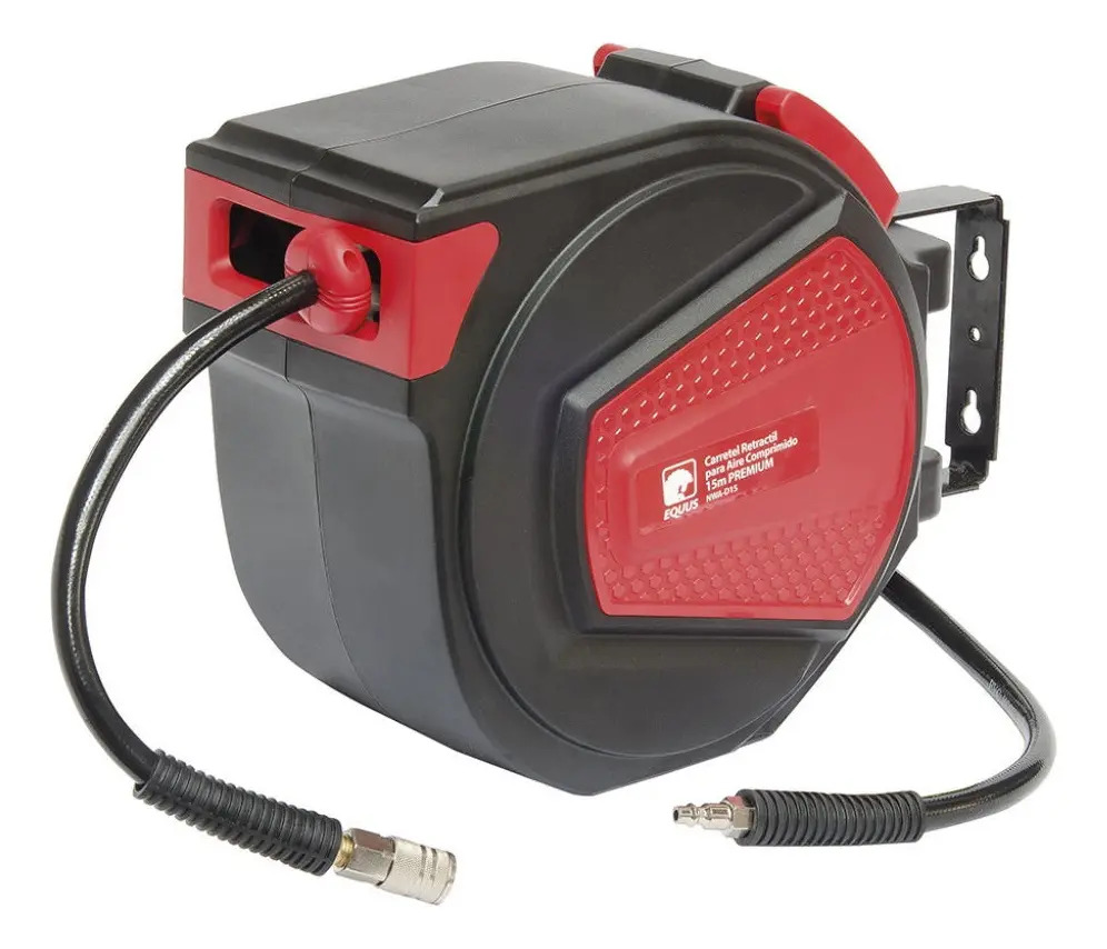 Manguera Con Carretel Retráctil Para Aire Comprimido 15m Equ - Imagen 2