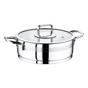 Olla Baja 26cm 4.3lt Triple Fondo Acero Inoxidable Evimsaray