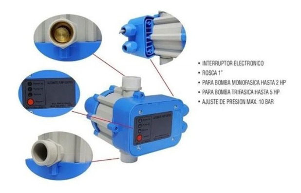 Kit Bomba Presión 1/2 Hyundai Presurizador Automático - Imagen 2