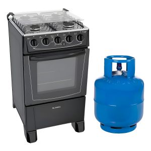 Cocina James C 105 B Negra Gas + Envase Garrafa 13kg