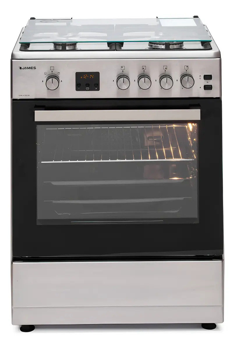 Cocina A Gas Con Grill James 4 Hornallas Inox C-26 A Tks G3