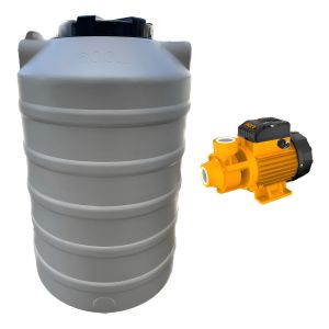 Tanque De Agua 350 Lts Tricapa Web Vertical + Bomba Perisf.