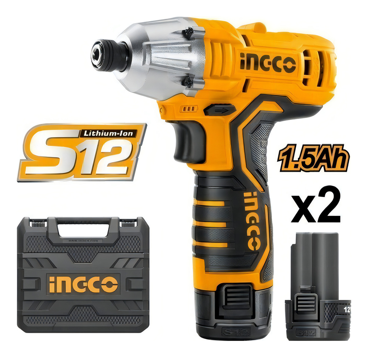 Atornillador De Impacto 12v S12 Cirli1201 Ingco - Imagen 3