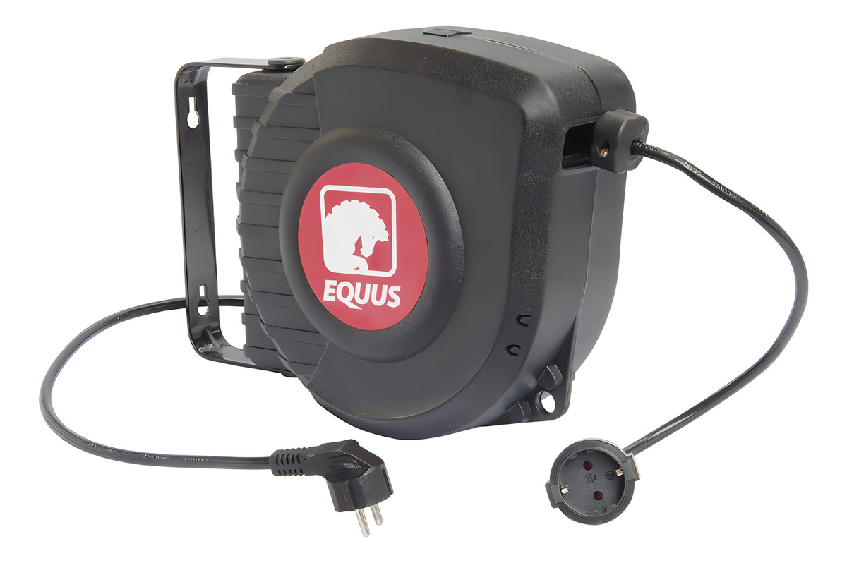 Alargue Con Carretel Retráctil Para Electricidad 15m Premium