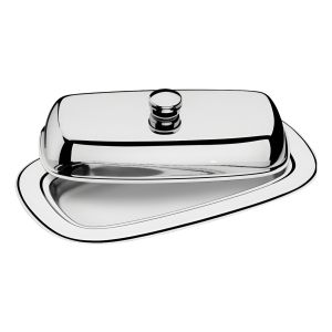 Mantequera Rectangular Inoxidable Tramontina Con Tapa