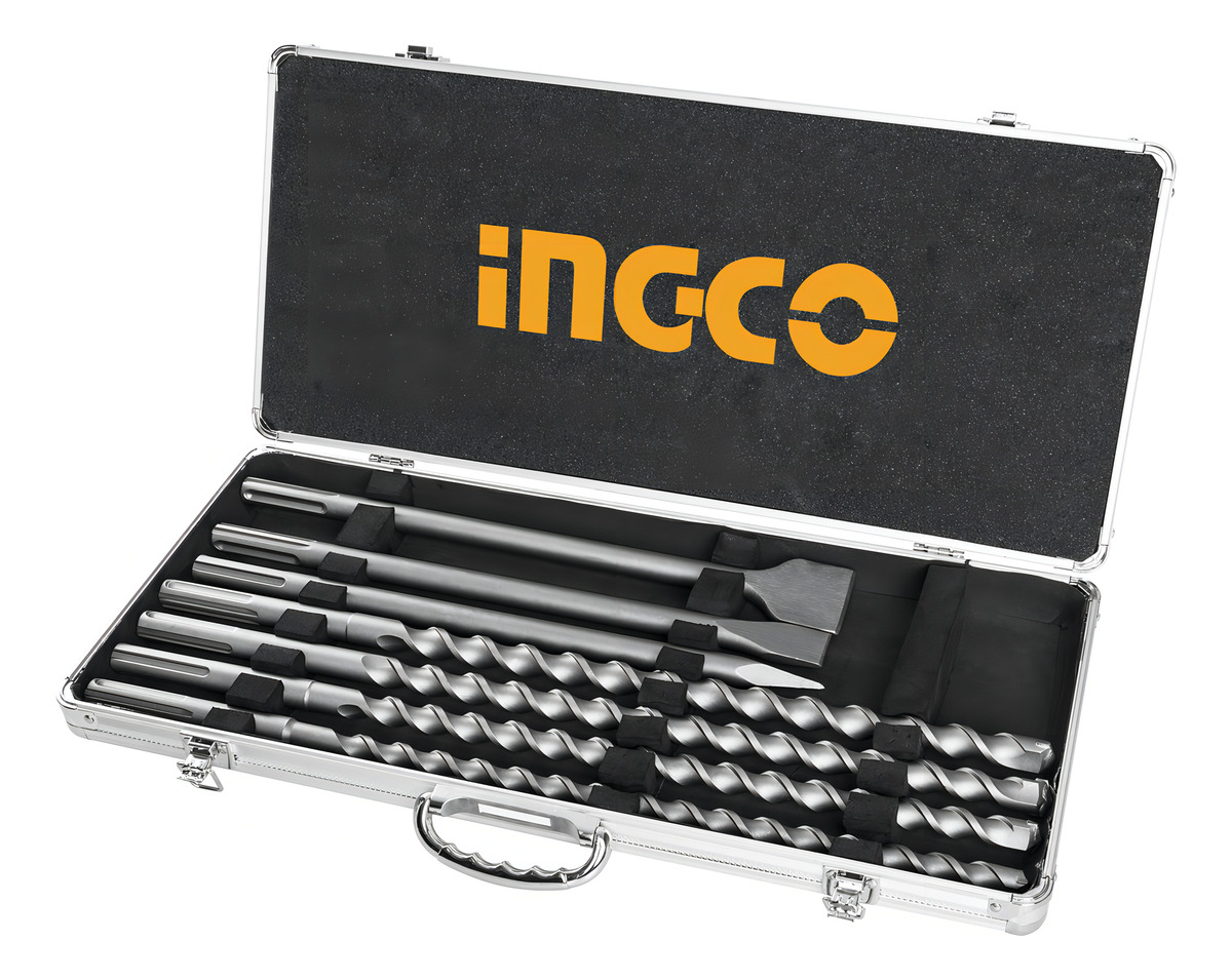 Ff Juego De Puntas Y Mechas Sds Max Ingco En Valija Aluminio