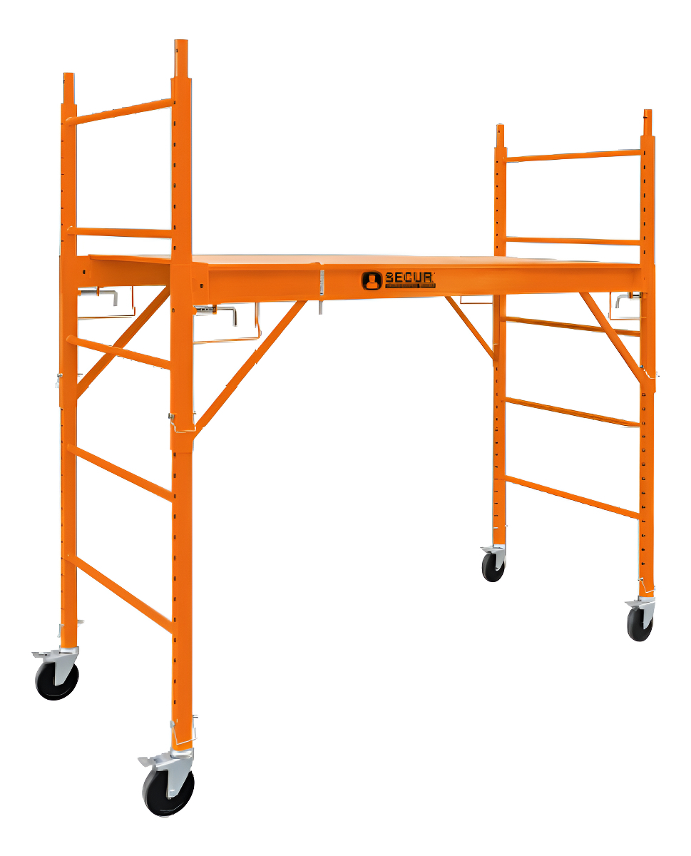 Andamio Multipropósito Secur Modelo Profesional Con Ruedas Y Altura Regulable