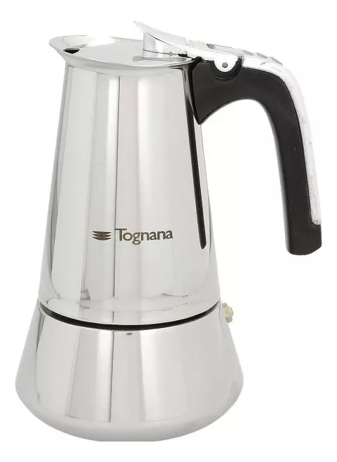 Cafetera Italiana Para Inducción Acero Inox 6 Tazas Tognana