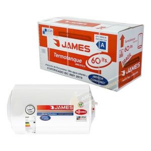 Calefon James Horizontal 60 Lts Poliuretano Inyectado Color Blanco