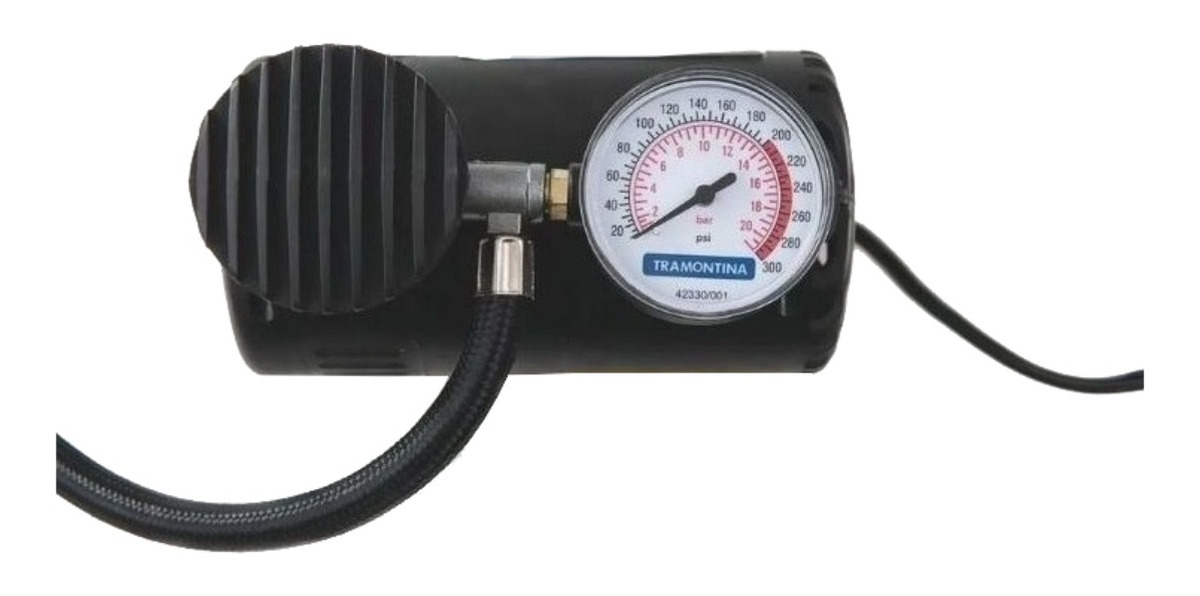 Mini Compresor De Aire Eléctrico Portátil Tramontina 42330/001 50w Negro - Imagen 3