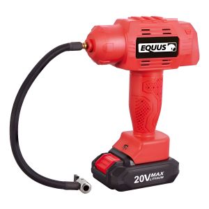 Inflador Compresor Pistola Inalámbrico Equus 20v Equus Rojo