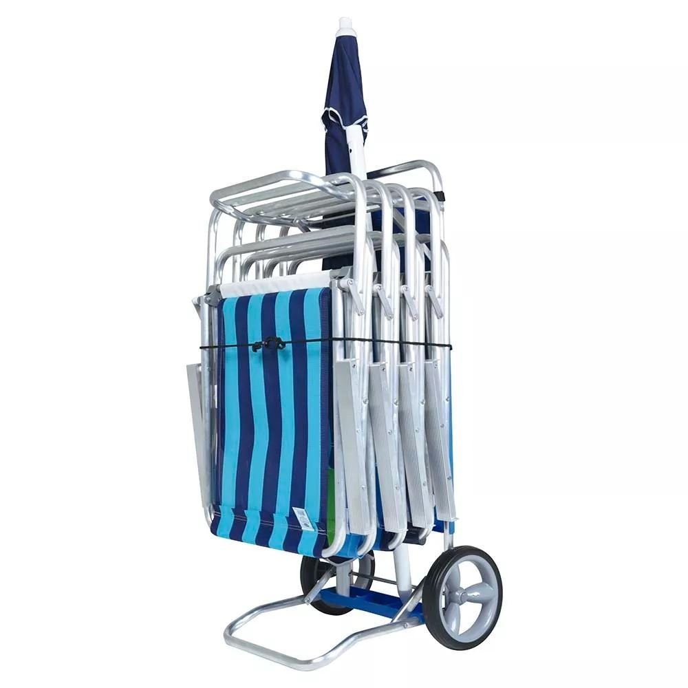Carrito Mesa Playa Mor Aluminio Carrito Mor Kirkor Botafogo - Imagen 2
