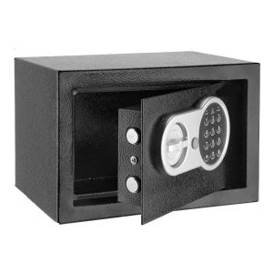 Caja Fuerte Electrónica Digital Llaves Cofre Seguridad Llave Negro