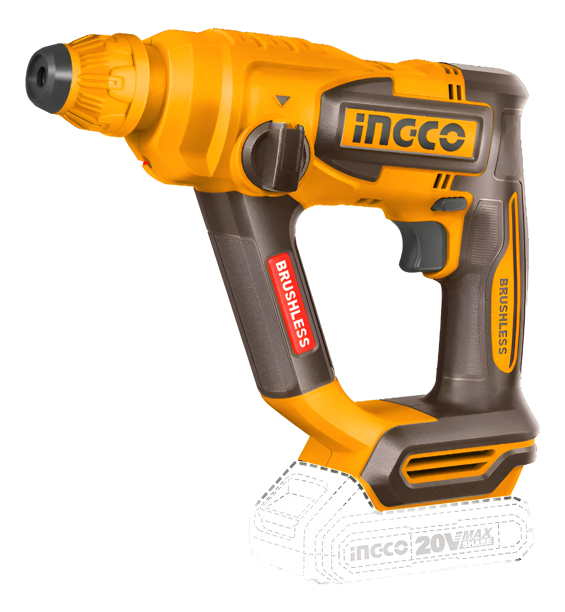 Rotomartillop20s Sds Plus 1.8j + 3 Mechas Crhli20188 Ingco