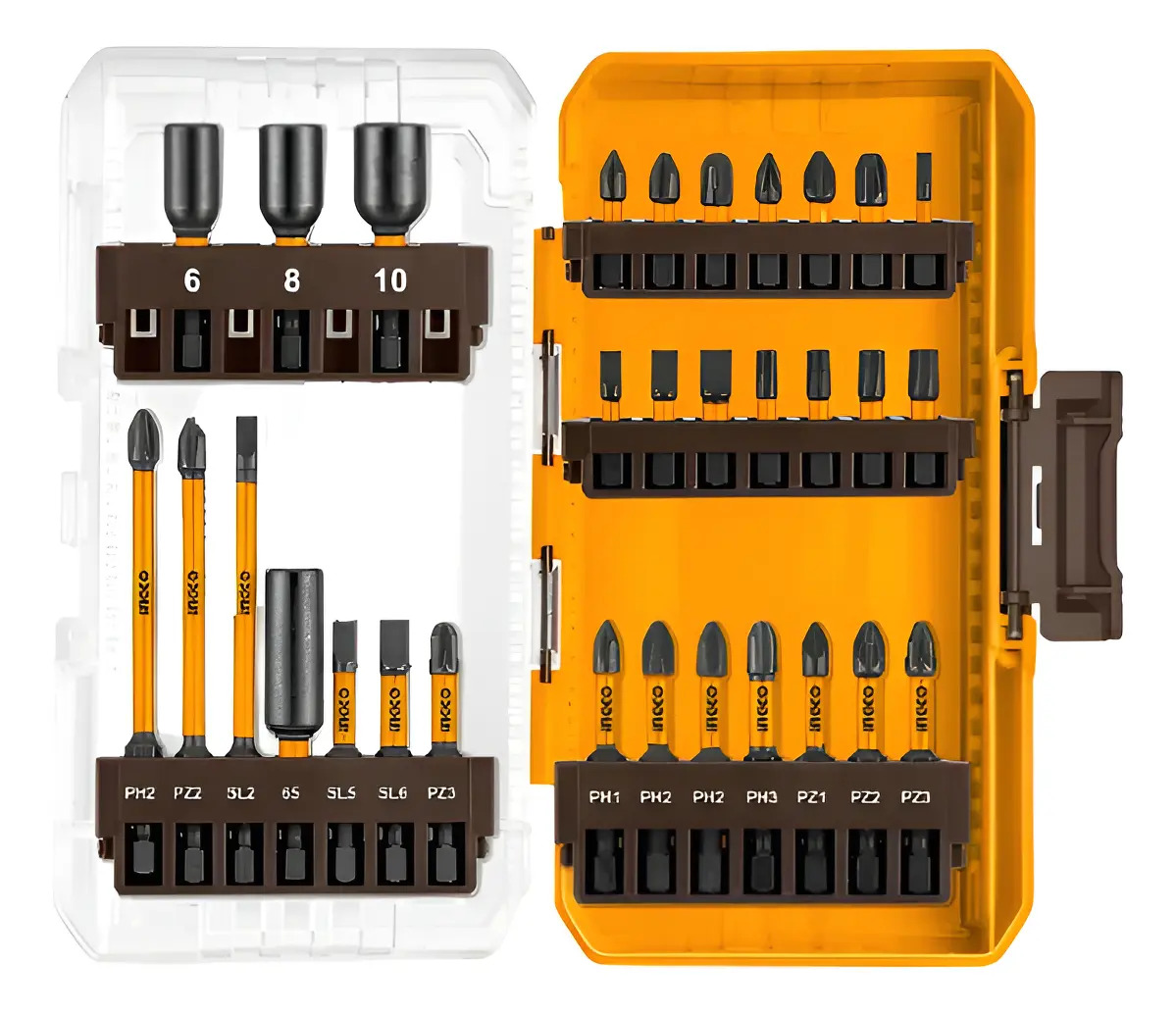 Juego De Puntas De Impacto 31pcs +adaptador Ingco Akdl31502