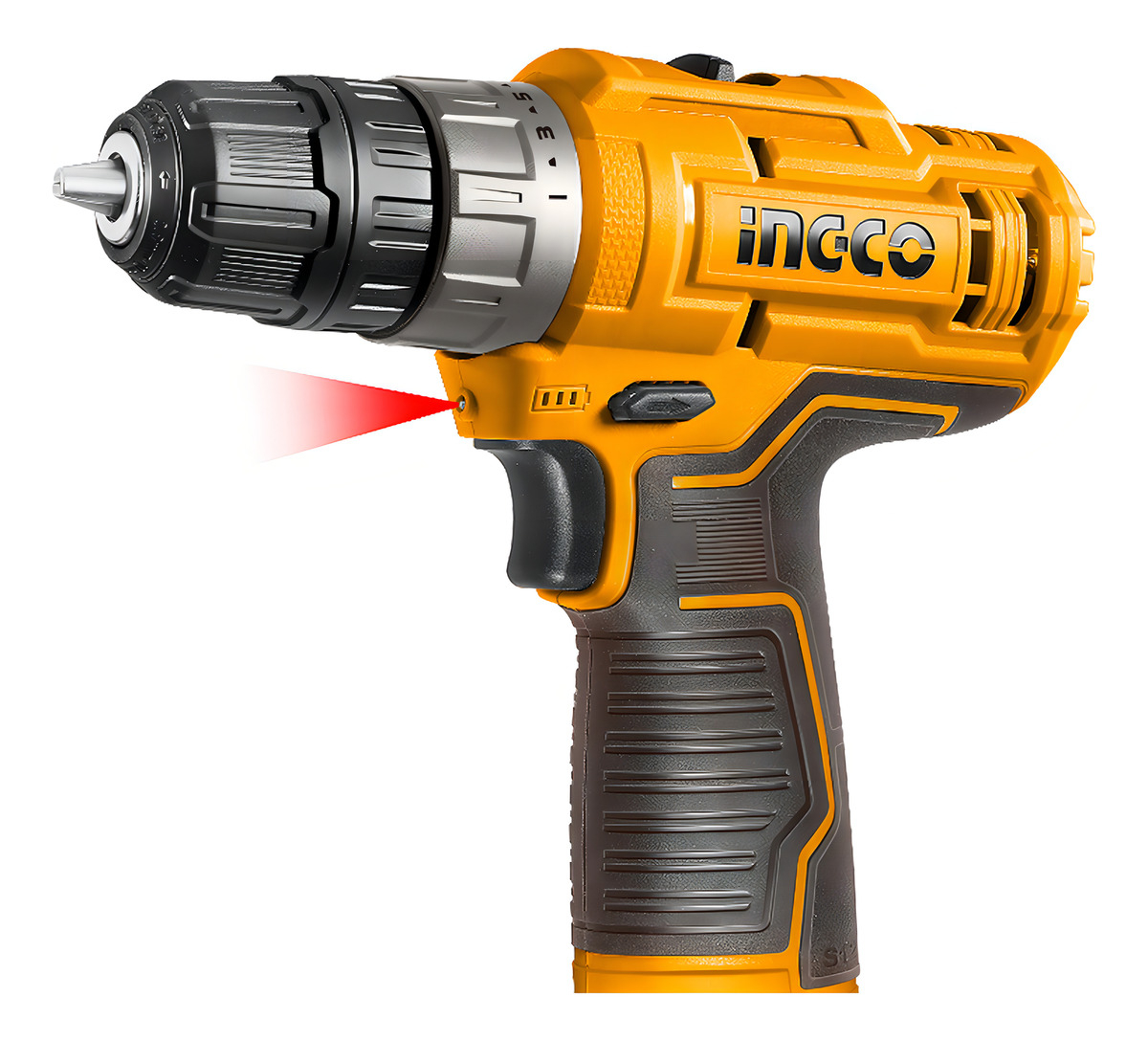Taladro Atornillador Usb C Ingco Cdli12202 2 Baterías Maleta Amarillo - Imagen 4