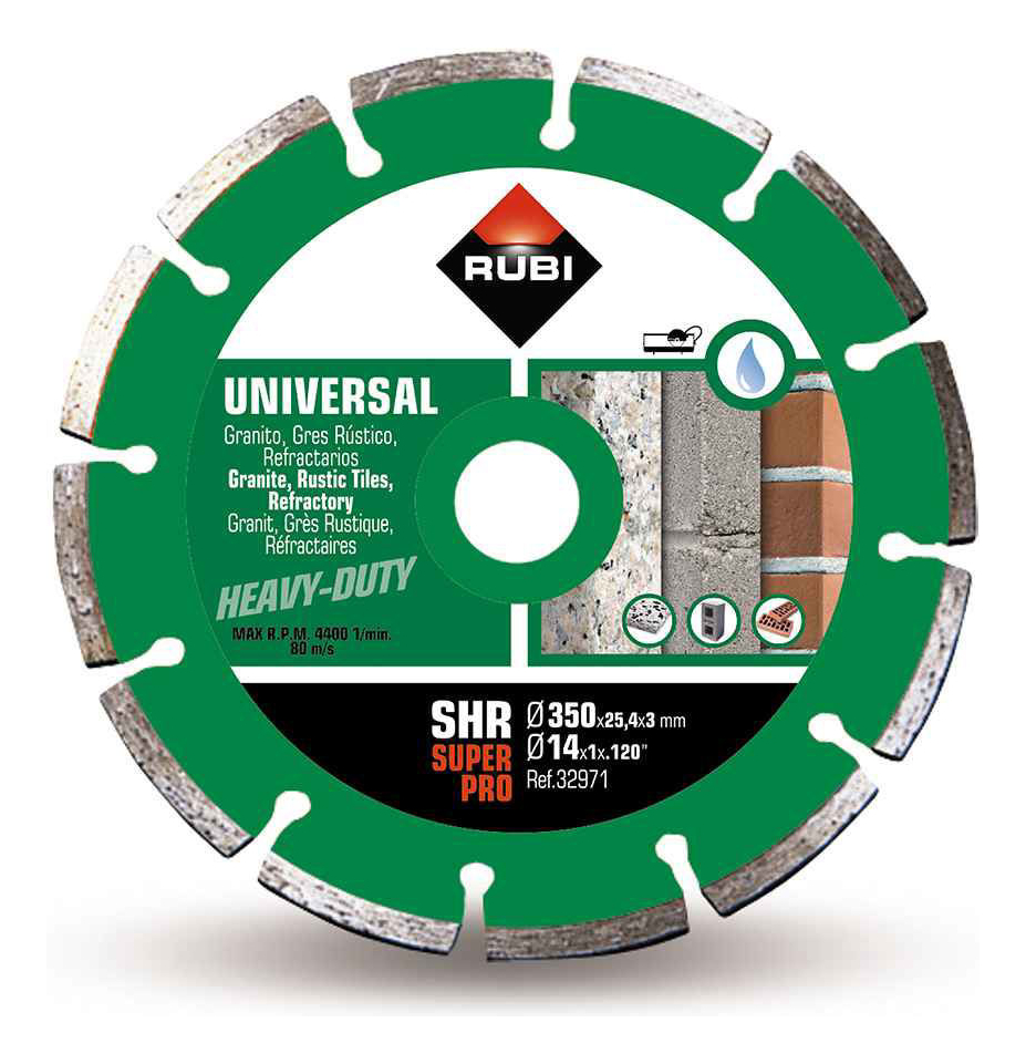 Disco Diamantado Shr 350mm Super Pro C/humedo Rubi 32971