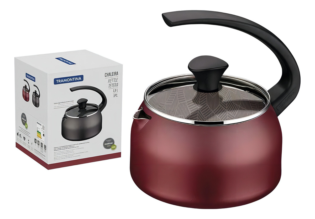 Pava Tramontina Aluminio Antiadherente Mate 1,9 Litros - Imagen 3