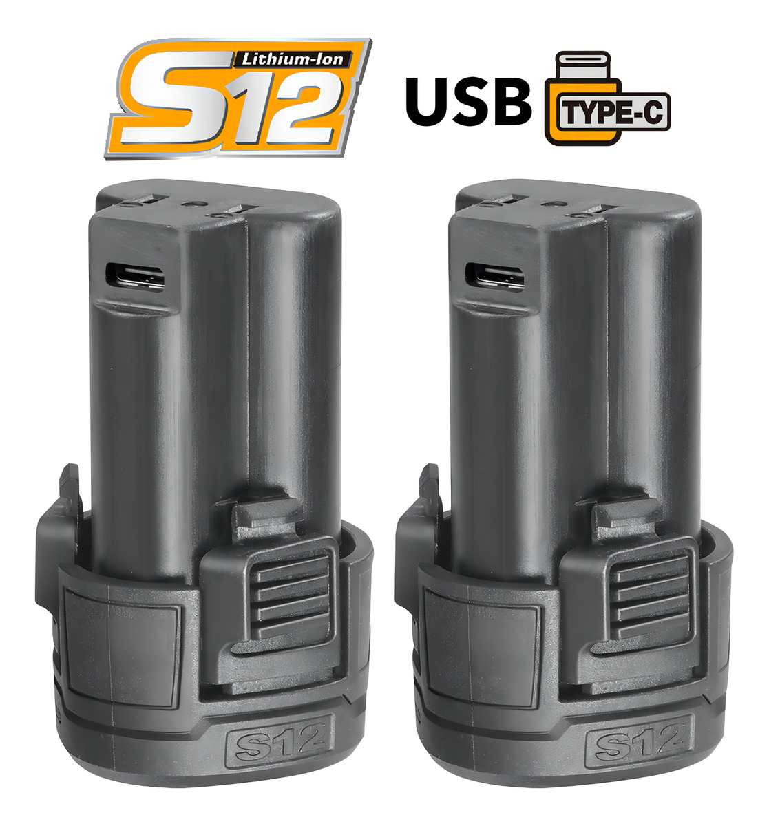 Taladro Atornillador Usb C Ingco Cdli12202 2 Baterías Maleta Amarillo - Imagen 5