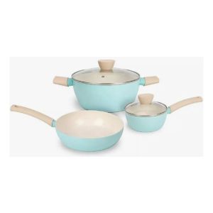 Juego De Ollas Bateria 5 Piezas Home Elements