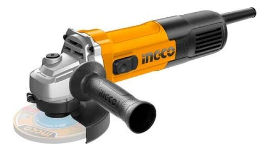Amoladora Angular 710w 115mm Ingco Ag7118 Color Naranja Claro Frecuencia 50/60