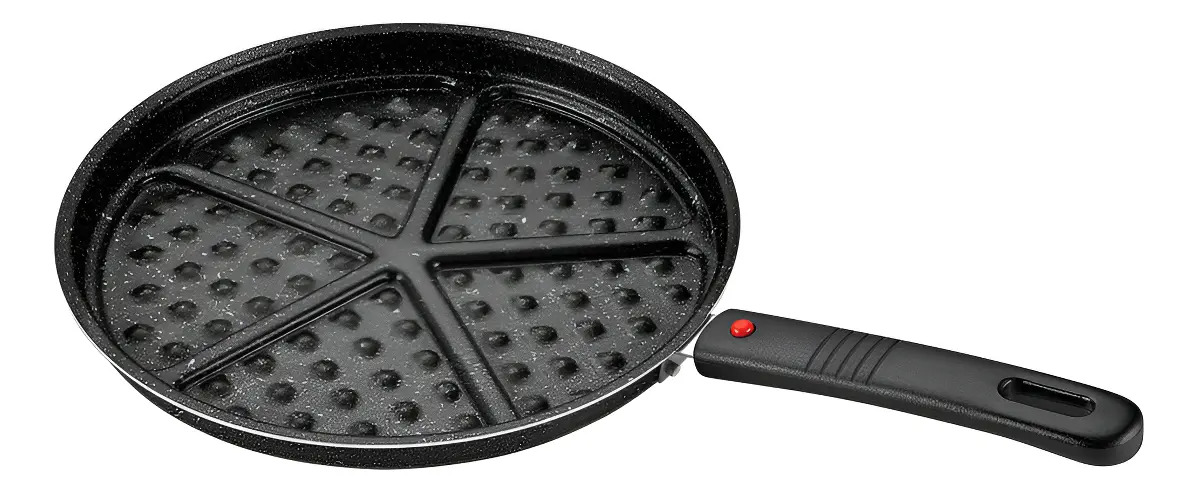 Waflera Tipo Sartén Antiadherente Aluminio Papilla Redio 26