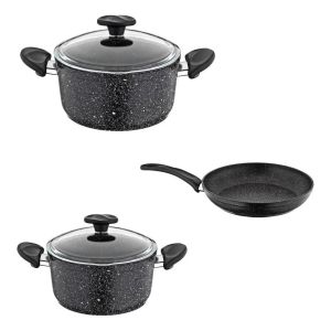 Set Batería Ollas Granito 5 Piezas - Papilla