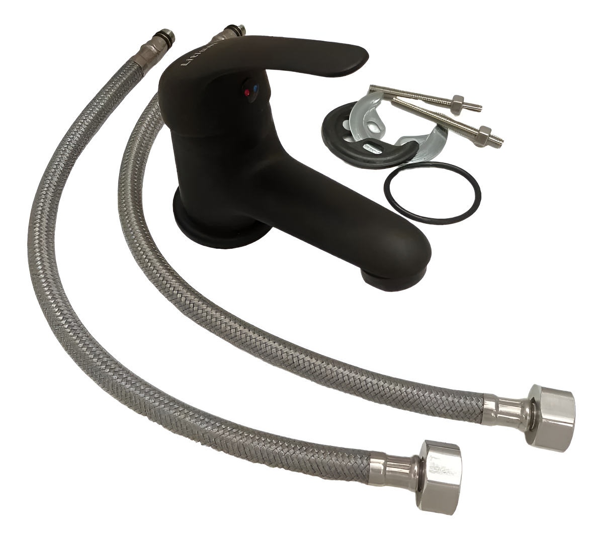 Monocomando Lavatorio Negro 5 Años Garantía - Kirkor