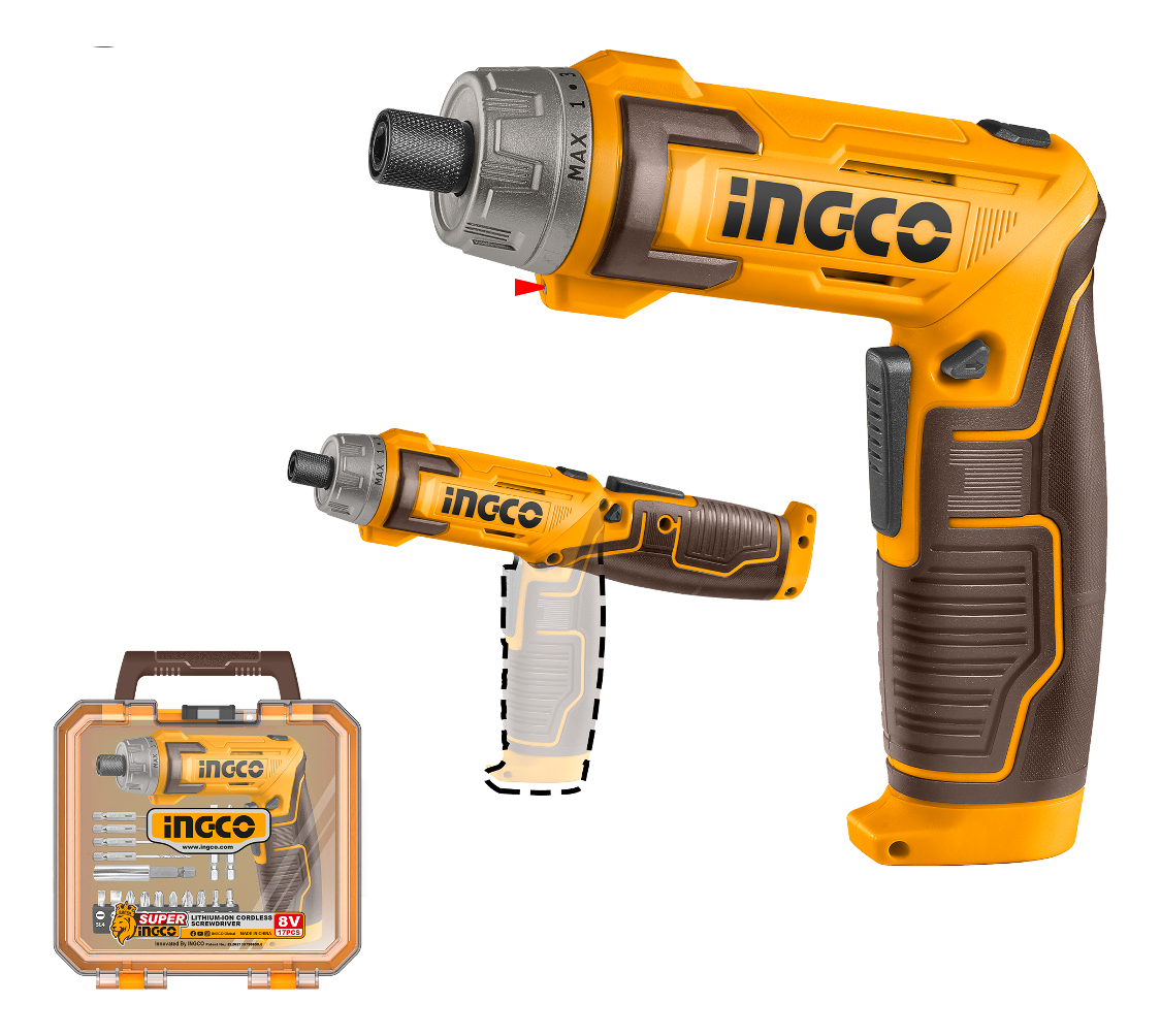 Atornillador Flexible 8v 6nm Bateria Carg Tipo C C Puntas In