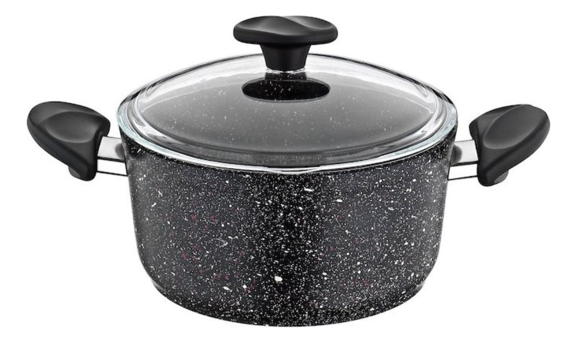 Set Cocina Granito Gris 3 Piezas - Papilla Olla + Sarten - Imagen 8